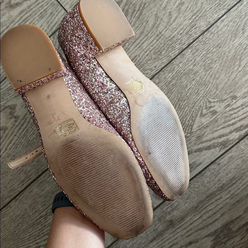 Madewell Glittery Pink Shoes - Picture 3 of 5